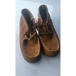 American‎ eagle ae fringe moccasin booties boot